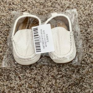 Brand New Baby Boy white shoes size 0-6 months